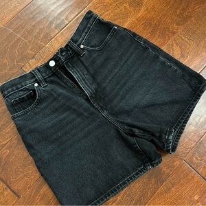 BDG Charcoal High-Rise Denim Shorts